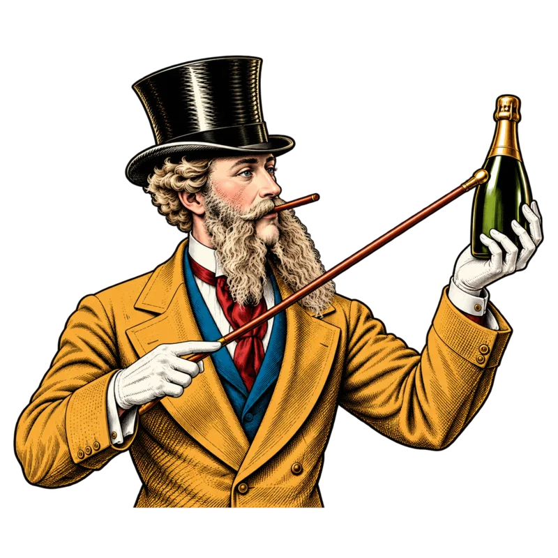 Champagne Charlie's Vintage Emporium character mark